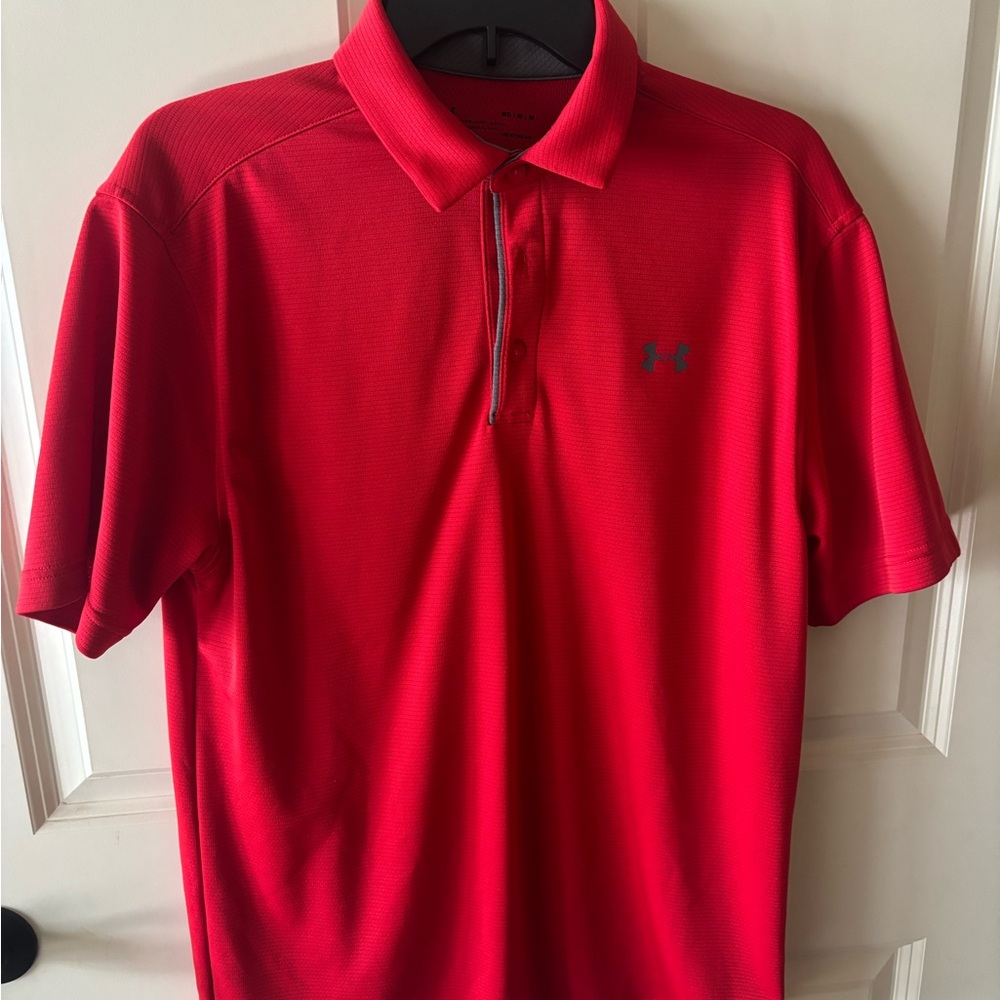 Under Armour Men's Polo Shirt in Bold Red